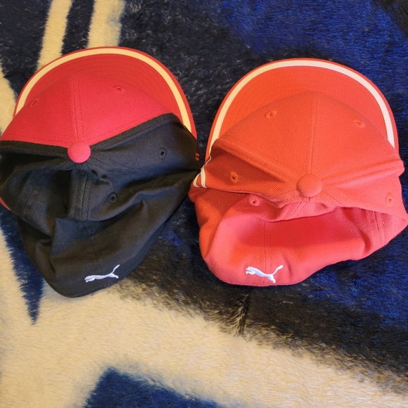 RICKIE FOWLER RED BLACK & WHITE MONOLINE HATS SIZE S/M - Picture 2 of 3